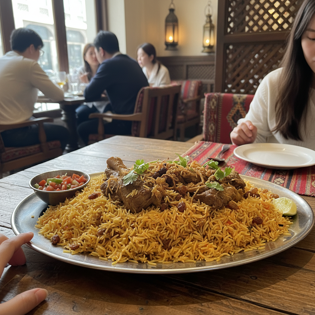 알 파나르 레스토랑의 전통 음식 '마츄부'